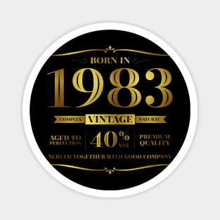 40 years label Magnet